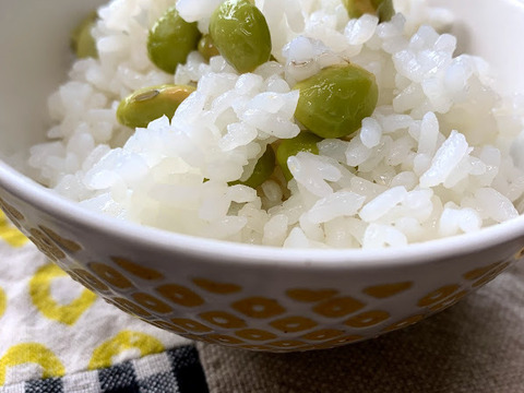 【自然栽培】　採れたて枝豆を発送　湯上り娘（さや）　１K　農薬・化学肥料不使用栽培　クール便