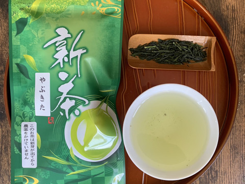 【2023新茶】荒茶仕上げで力強い甘味とフレッシュな香り　やぶきた100ｇ×3パック
