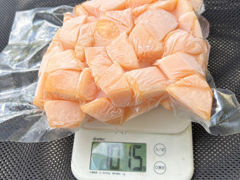 冷凍カットメロン(赤肉レノンメロン)1kg