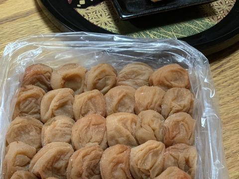 梅農家が作った昔ながらの梅干し　紀州南高梅　400ｇ　２Ｌ　梅と塩のみの白干し梅