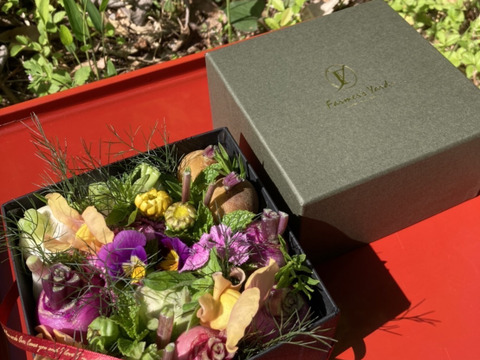 【ギフト】野菜ブーケ BOXタイプ【カラフルなミニ野菜】【お誕生日】【開店祝い】【周年祝い】【お供え】