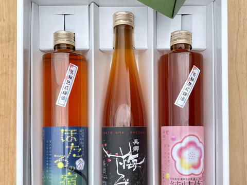 【福袋】梅農家による梅酒3本セット　500ml×3本　辛口梅酒　甘口梅酒　本格梅酒　すぐに出荷