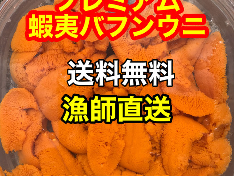 （実質送料無料）極上プレミアム蝦夷バフンウニ（北海道利尻島産）１パック 70g
