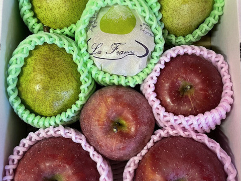 ラフランス♪ふじりんご★ギフト用☆2キロ箱詰め