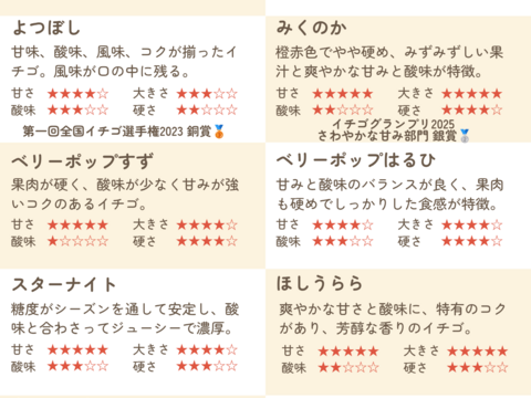 【4品種食べ比べ】園長おまかせ！ジュワっ～とおいしい「甘熟のんほいイチゴ」（1箱4パック入り1000g）【いちご食べ比べ】