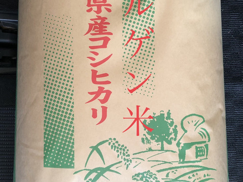 令和6年産 新米【カルシウム強化米】こしひかりカルゲン米 玄米