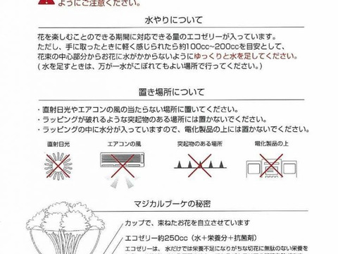 【母の日ギフト】自立する花束▶マジカルブーケ(イエローオレンジ系10~15本)