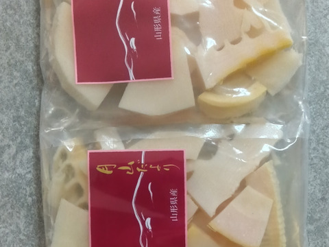 国産天然山菜 たけのこ(孟宗竹）スライス水煮150g×2袋 山形産