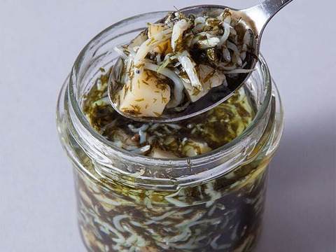 【予約商品 | 9/24以降発送】しらすのオイル漬け(すじ青のりコラボ商品) 110g/瓶