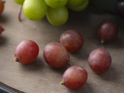 【冷眠】で旬をそのままに！
晴れの国岡山県産
冷凍ぶどう詰め合わせ150g×4p