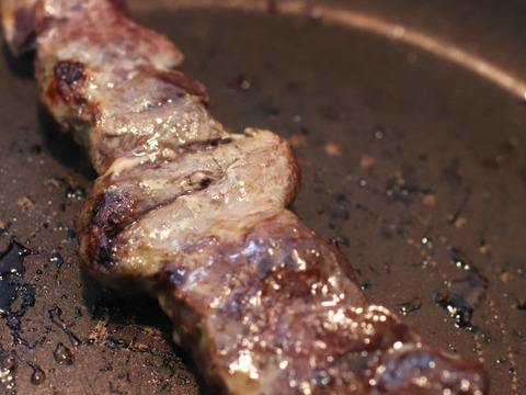 【天然】イノシシ串　BBQやアウトドア、炭火焼で焼くと絶品です