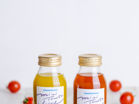 濃厚ストレート！お日様えくぼのミニトマトジュース180ml×４本