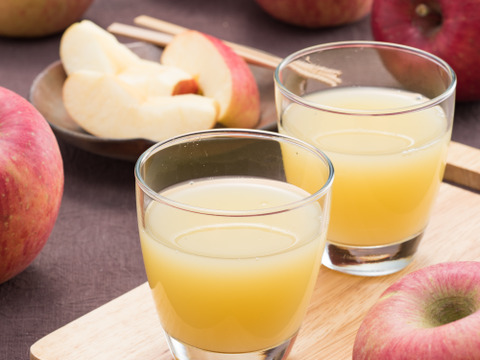 スーパームーン入り偶然生まれたりんごジュース