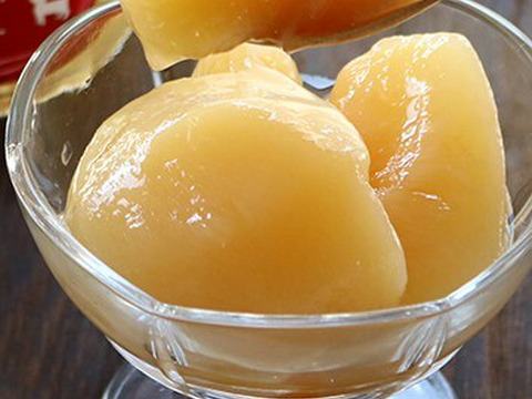 福島の桃コンポート (砂糖不使用)　お徳用パック 500g