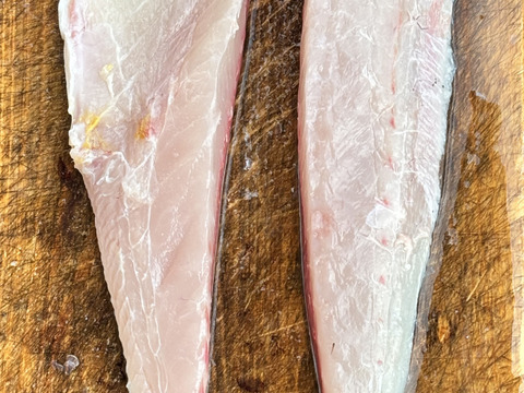 冷凍‼️血抜き済活け〆天然カンパチ！鮮度抜群！片身入り(2分の1)