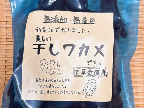 希少な、天草産の美しい干しワカメ ５０ｇ×２パック