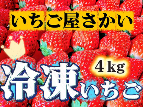 大大容量！【冷凍イチゴ】４kg
