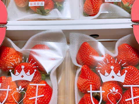 いちごの王様！あまおう苺 人気サイズ 270g×4パック：福岡県産