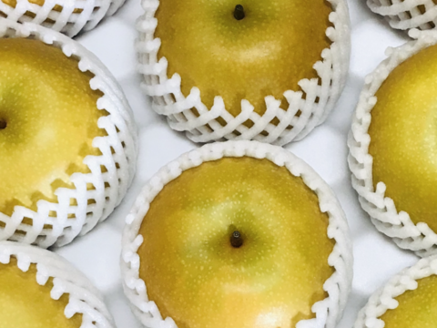 大豊作‼️500円引き【繊細なシャリ感とあふれる果汁‼️】PREMIUMあきづき梨5.0kg(特大7-10個)✨️ 上品な甘さ、酸味が少なく歯触りのいい梨🍐果汁たっぷり桃のような風味が特長✨️