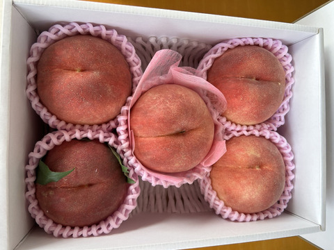 まるせい果樹園の桃【CX】2㎏　化粧箱　(4～8玉入り)  mcx1