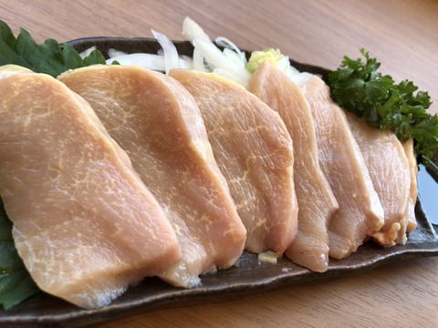 特選☆『厚切り』鶏刺し さつま極鶏大摩桜(冷凍)【単品】