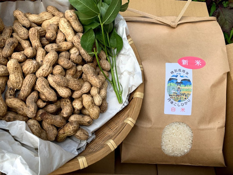 ホクホク生落花生 新米コラボ ナタテユタカ レシピ付き 京都府産 食べチョク 農家 漁師の産直ネット通販 旬の食材を生産者直送
