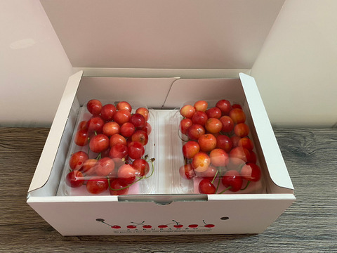 まるせい果樹園のさくらんぼ　『紅秀峰』　200ｇ×4Ｐ　バラ詰め  sb1