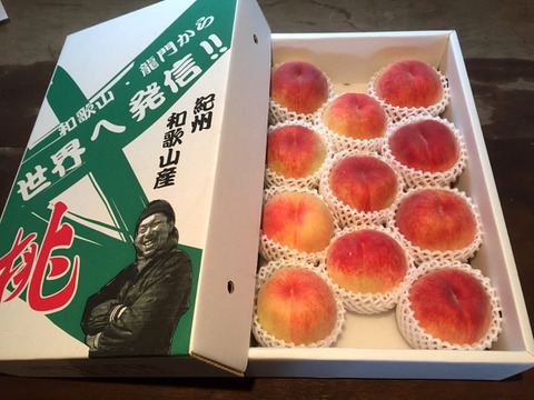 【お中元用熨斗つき】無農薬栽培の「美味しい桃」 /  約5〜8個 / 約2kg