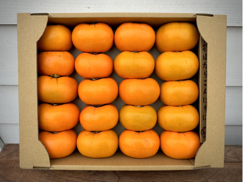 【送料500引き🍂】ジュワ！ 甘っ！ 平核無（ひらたねなし）柿🟠✨　ファミリーパック L以上15〜20個入り 11月上旬より順次発送