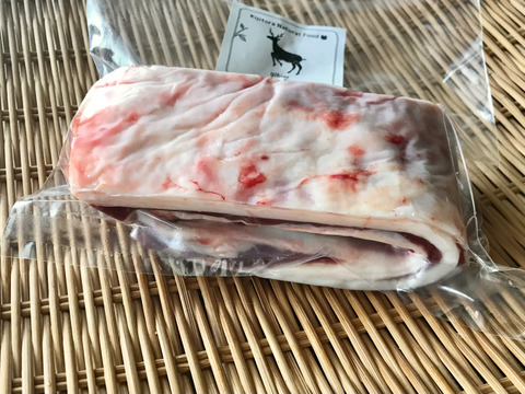 鹿バラ肉（ジューシー🍖カルビ）／ 焼肉BBQに！岡山県産ジビエ🦌（260705−2）