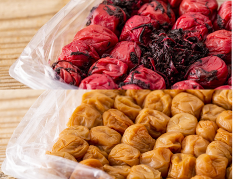 【無添加・食べ比べ】梅干し好きが唸る、天日塩と紫蘇だけで漬けた梅干し 1kg ×2『完熟南高梅』