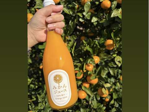 【予約🈹500円引き〜12/3まで】無添加！"愛"ある温州みかんジュース 720ml ×4本セット