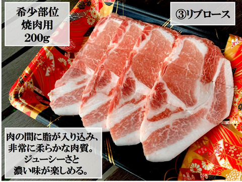 【希少部位入り】焼肉用豚肉１.６kg詰合せ★６部位を食べ比べ！
