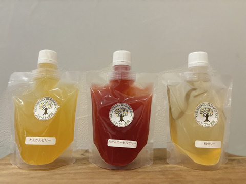 【冬ギフト】焼菓子３種、ゼリー２個セット　箱入りギフト包装します！