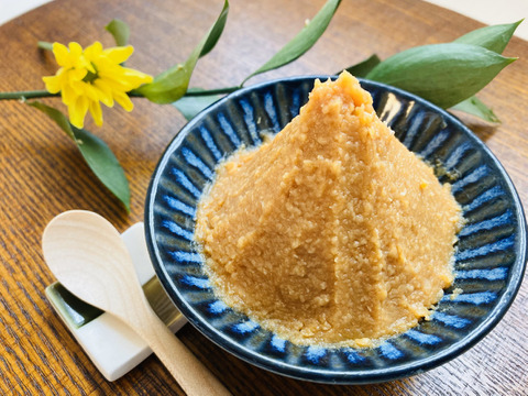 【生味噌あやめ1kg×３個】新潟県新発田市産の『特別栽培米コシヒカリ』と『里のほほえみ』で作りました♪