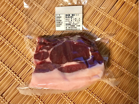 特Aクラス🏆✨イノシシ《ジビエ》【猪肉ロース 490g ブロック】250122-3