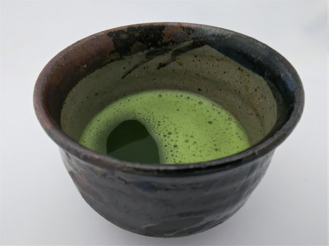 【ネコポス便】（国産抹茶パウダー）一番摘み茶葉100％　濃い緑色甘く旨味がある‼　八女抹茶【6袋】