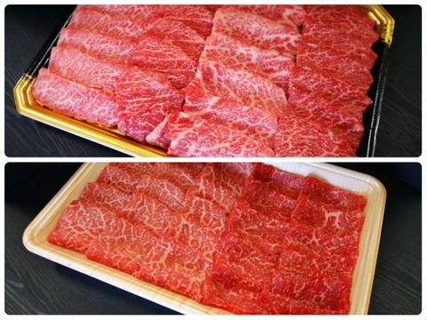 肉ソムリエが厳選したさつま福永牛A5ランク黒毛和牛焼肉【上カルビ・赤身】(800g)【熨斗付き】