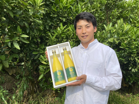 【自然栽培】大人の伊予柑皮ごとストレートジュース720㎖2本セット