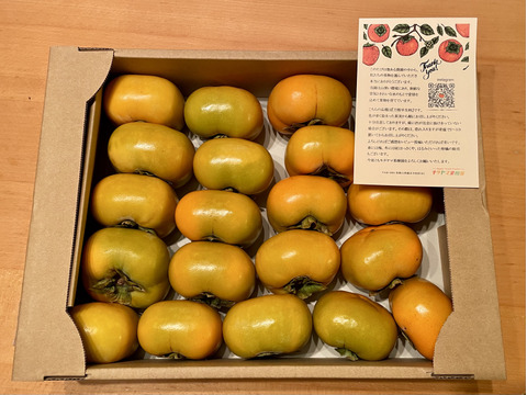 【送料500引き🍂】ジュワ！ 甘っ！ 平核無（ひらたねなし）柿🟠✨　ファミリーパック L以上15〜20個入り 11月上旬より順次発送