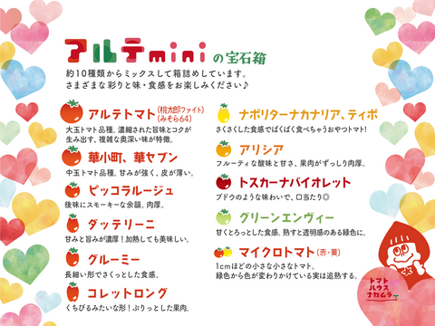 アルテminiの宝石箱☆約1kg☆美味しいトマト詰め合わせ