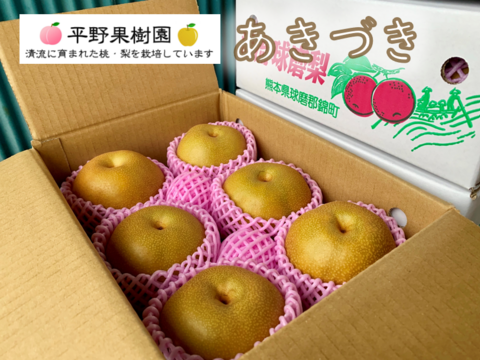 『清流球磨梨』あきづき　約6kg【3kg箱(3〜7個入り)を2箱重ねてお届け】