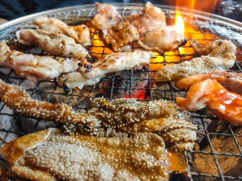 兵庫県産黒毛和牛（経産牛）「ホルモンミックス　500g/パック×２」