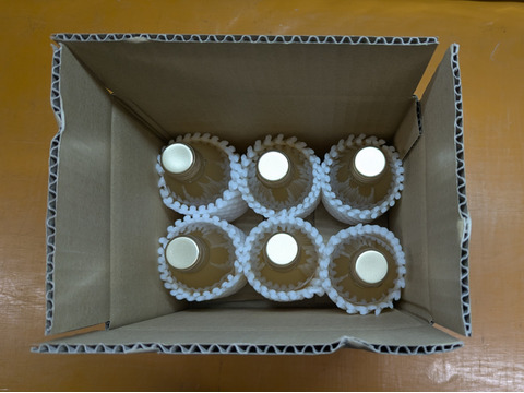 完熟のサンふじのみを搾った林檎果汁（250mlビン×６本入り）無添加（長野県産りんごジュース）