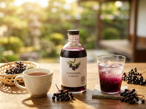 【自然の薬箱】森の果実をぎゅっと一瓶に｜エルダーベリーコーディアル 340g