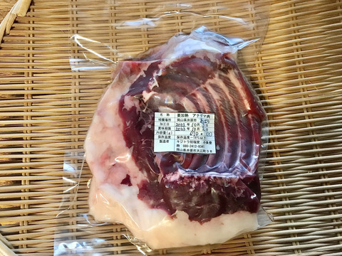 希少✨「アナグマ肉【アバラ】670gブロック」221003-3 フレンチで人気のジビエ！