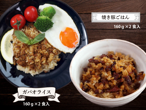 元気豚　ガパオライス&焼き豚ごはんセット