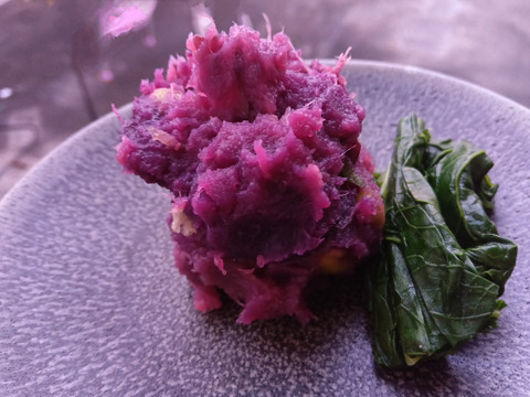 さつまいも　紫芋（魚豚紫）　自然栽培、肥料農薬不使用、自家採種1.6㎏