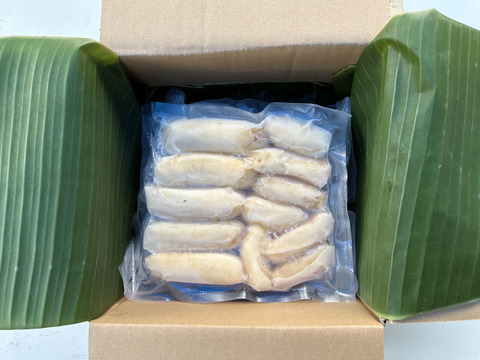 🍌【皮むき不要】いつでも食べ頃　沖縄産 完熟冷凍アップルバナナ 1.5kg