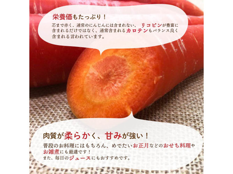 糖度11度超えのオーガニック紅にんじん(3㎏)【有機JAS認証】